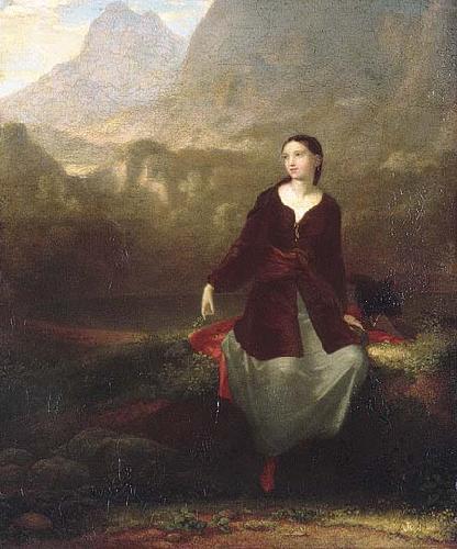 Washington Allston The Spanish Girl in Reverie oil painting image